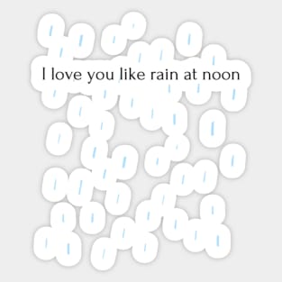 Rain T-shirt Sticker